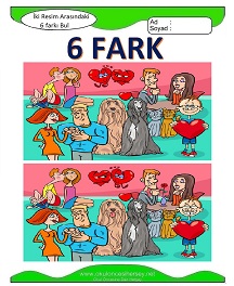 İki Resim Arasındaki Farkı Bul Etkinliği